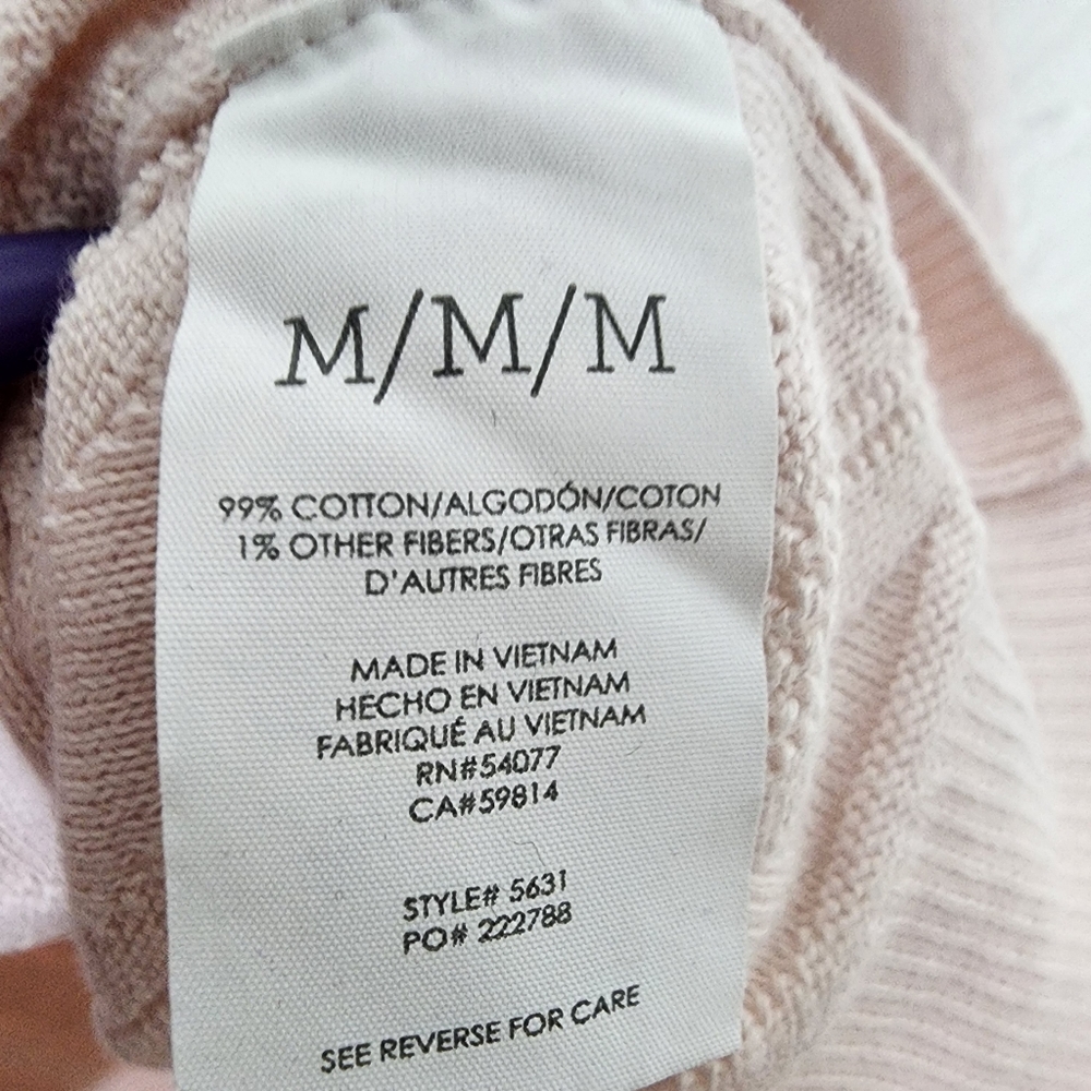 CAbi Shy Pullover Boxy Sweater #5631 Light Pink Women's Size Medium - Picture 6 of 6
